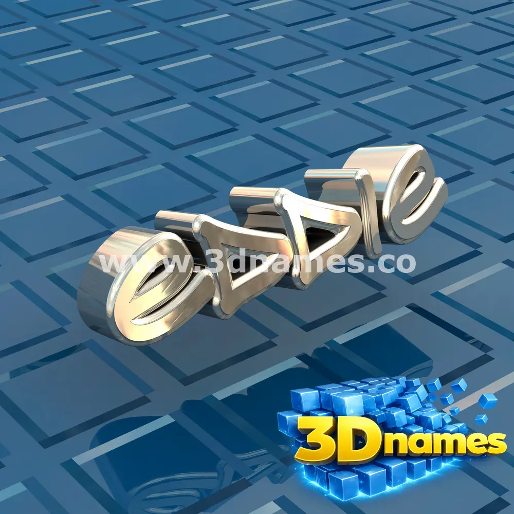 eddie in Blue Bling style - 3D name wallpaper