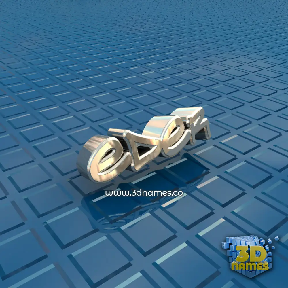 eder in Blue Bling style - 3D name wallpaper