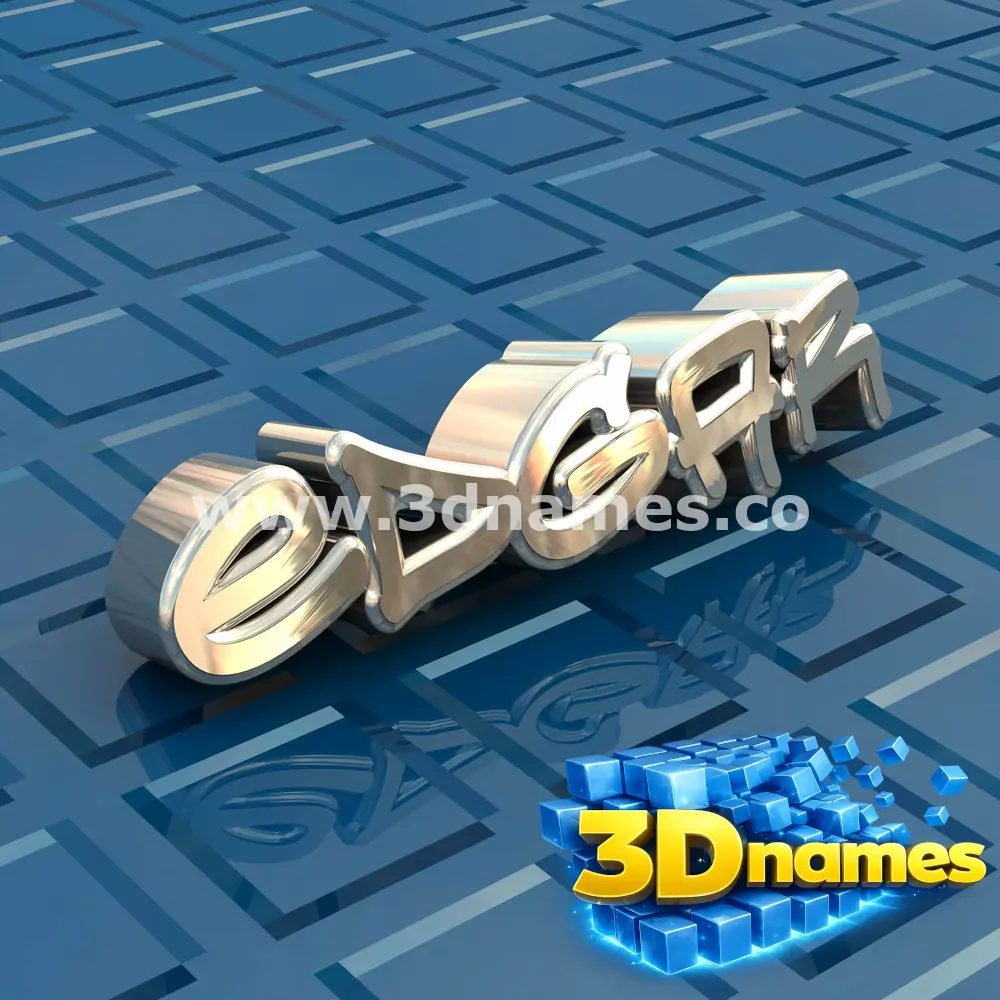 edgar in Blue Bling style - 3D name wallpaper