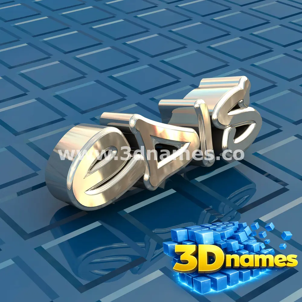 edis in Blue Bling style - 3D name wallpaper