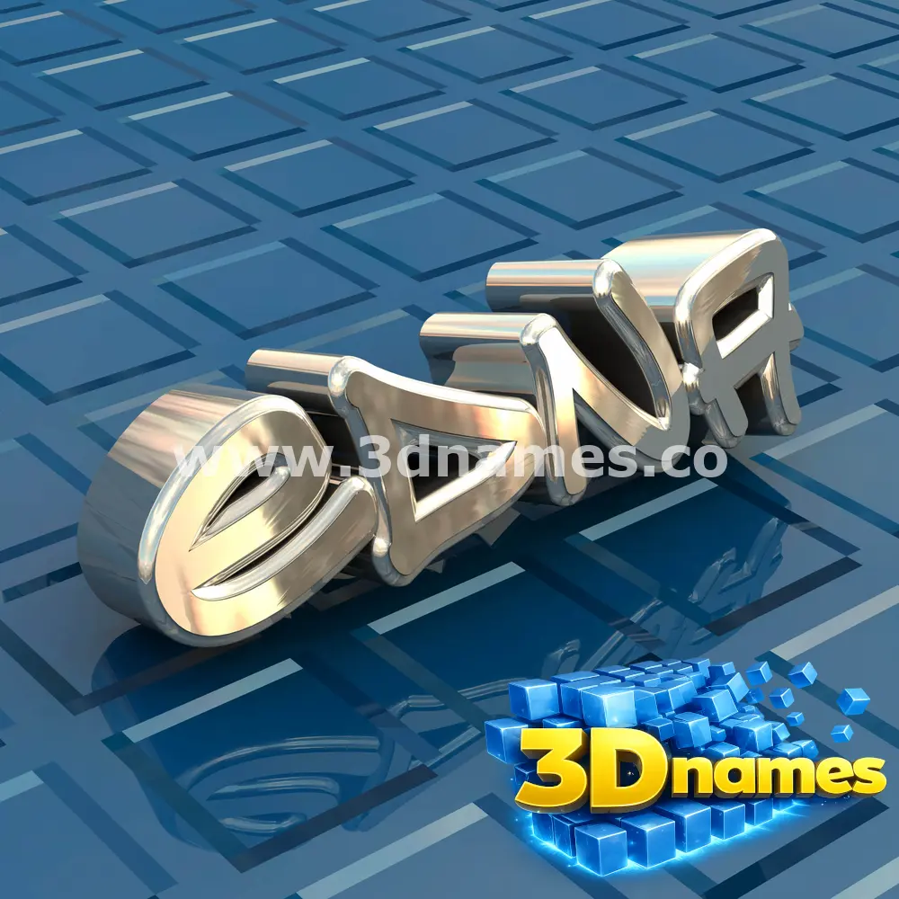 edna in Blue Bling style - 3D name wallpaper