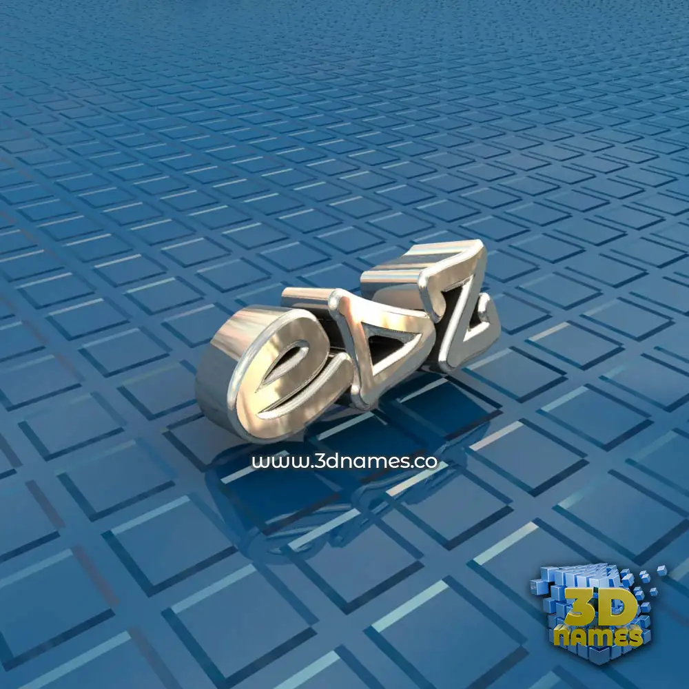 edz in Blue Bling style - 3D name wallpaper