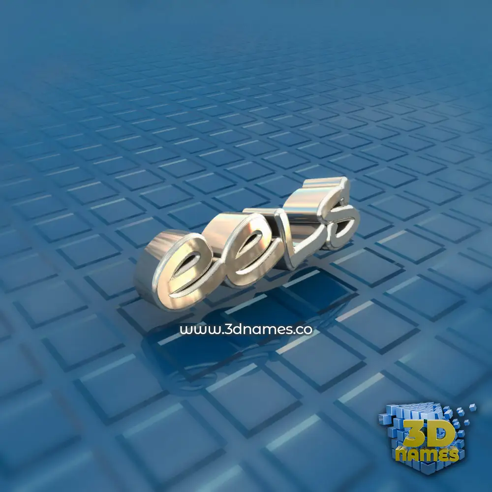 eels in Blue Bling style - 3D name wallpaper