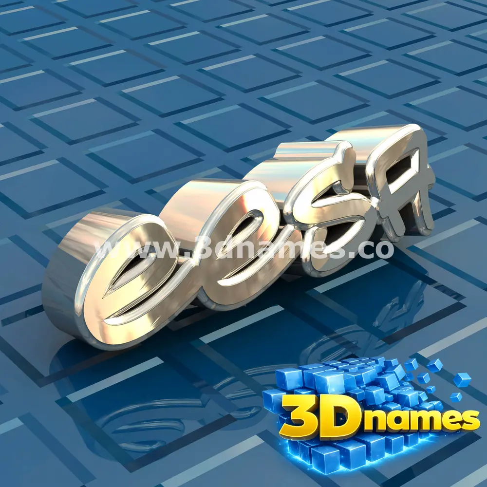 eesa in Blue Bling style - 3D name wallpaper
