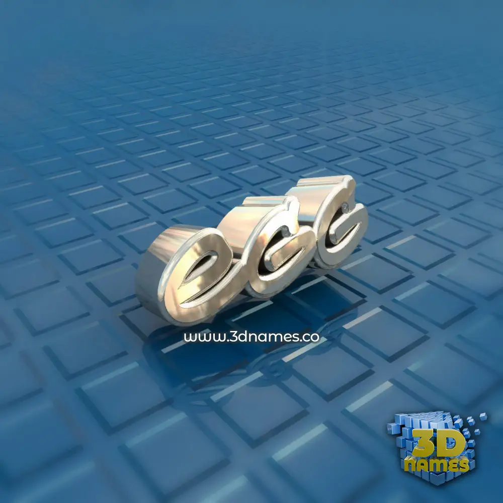 egg in Blue Bling style - 3D name wallpaper