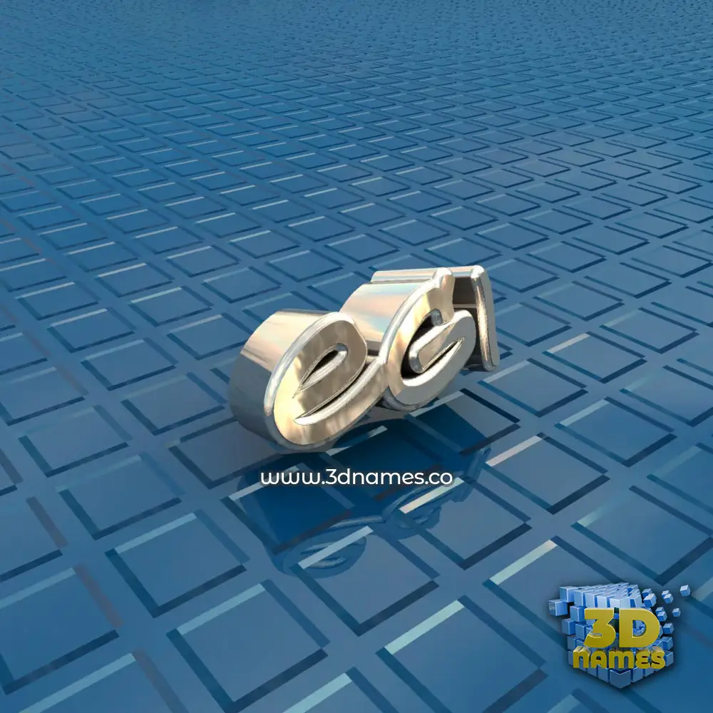 egi in Blue Bling style - 3D name wallpaper