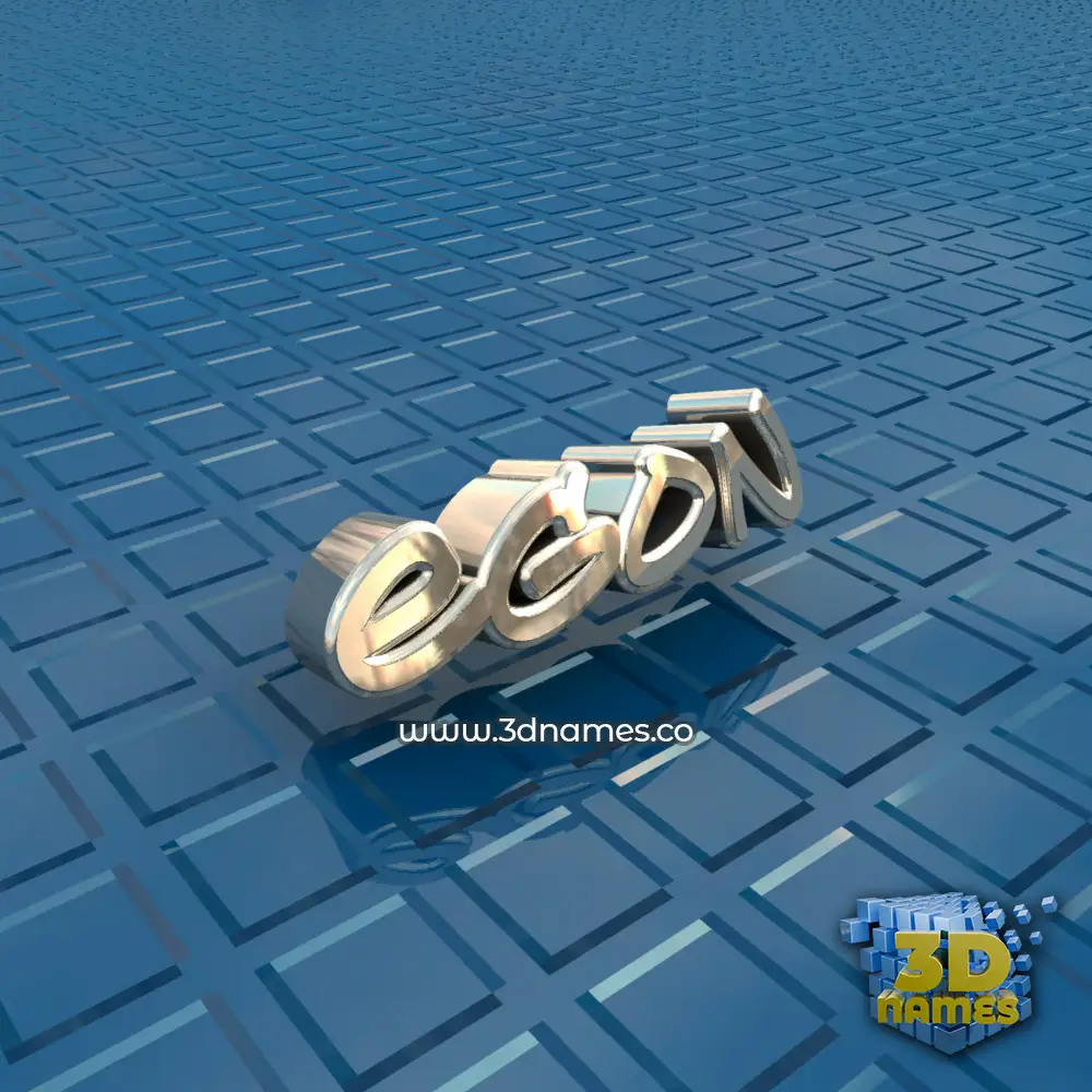 egon in Blue Bling style - 3D name wallpaper