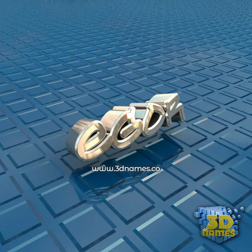 egor in Blue Bling style - 3D name wallpaper