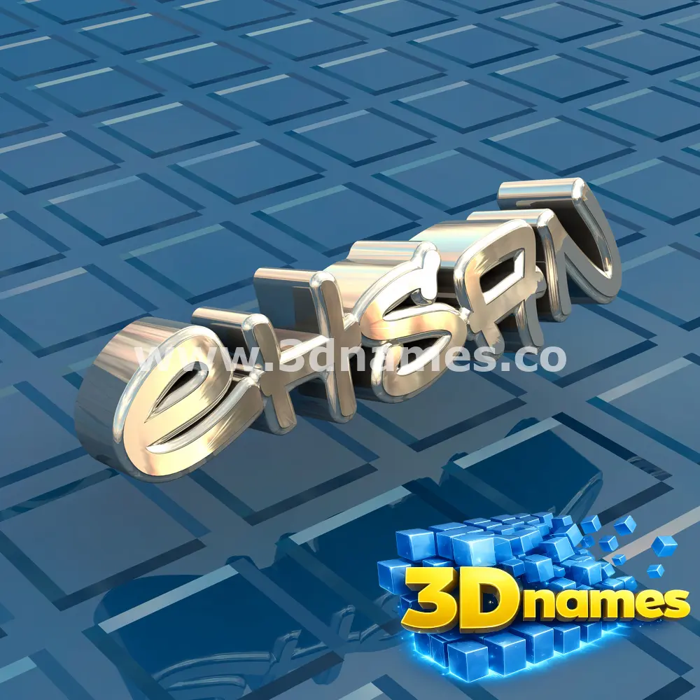 ehsan in Blue Bling style - 3D name wallpaper