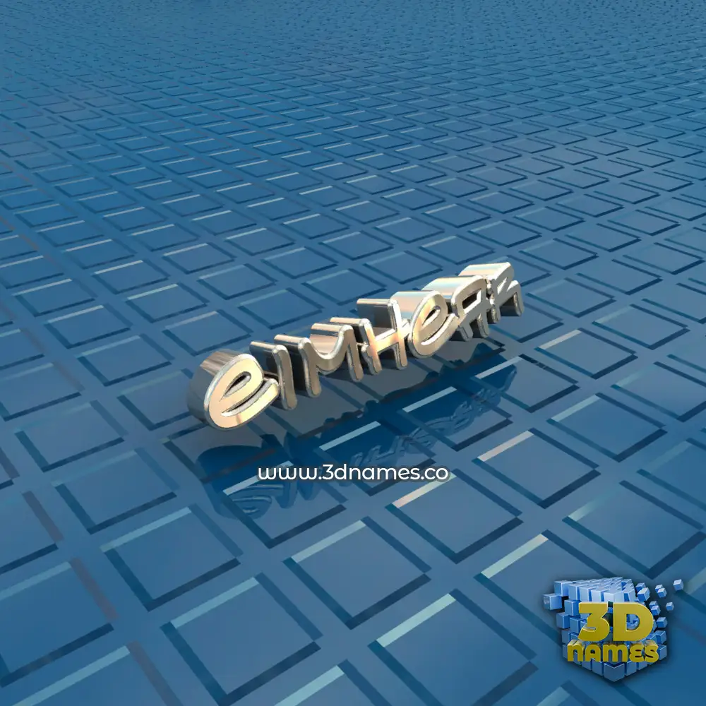 eimhear in Blue Bling style - 3D name wallpaper