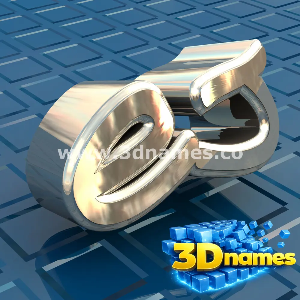 ej in Blue Bling style - 3D name wallpaper