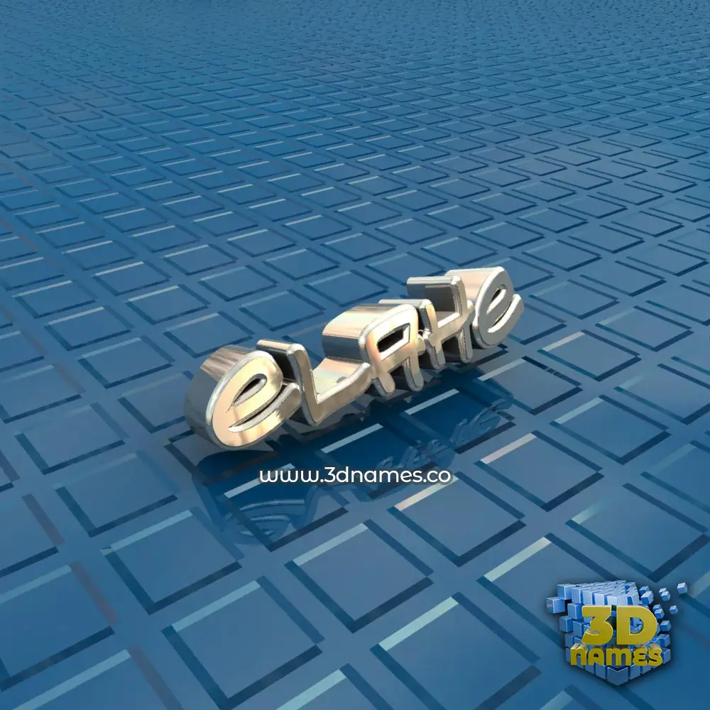 elahe in Blue Bling style - 3D name wallpaper