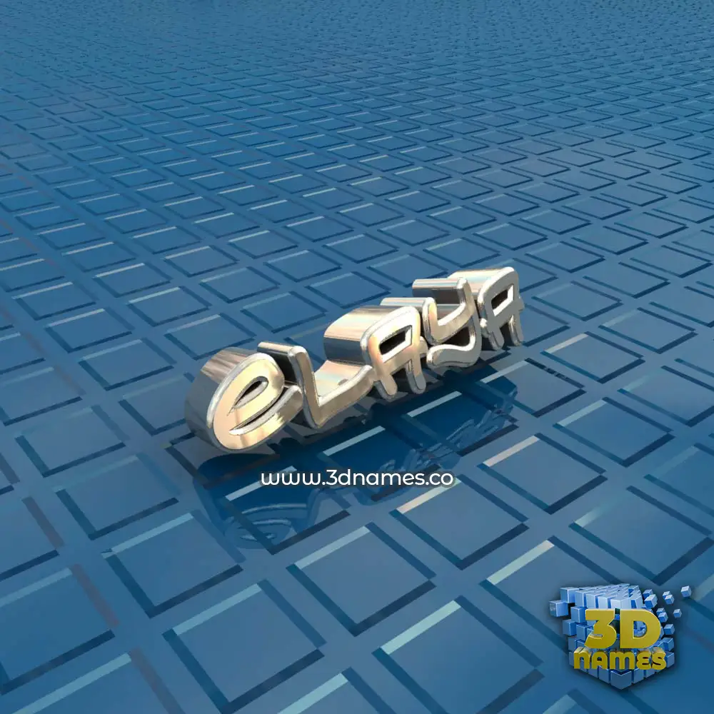 elaya in Blue Bling style - 3D name wallpaper