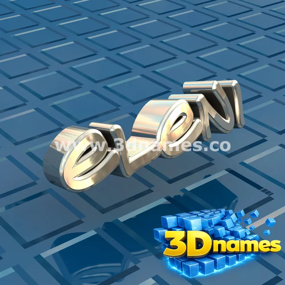 eleni in Blue Bling style - 3D name wallpaper