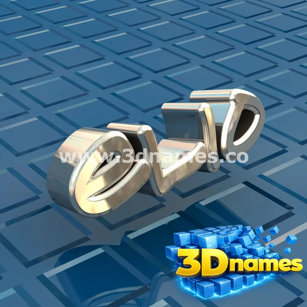elio in Blue Bling style - 3D name wallpaper