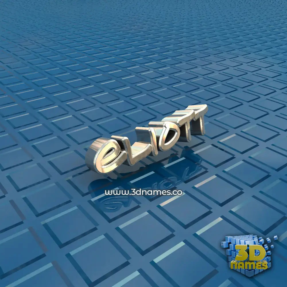 eliott in Blue Bling style - 3D name wallpaper