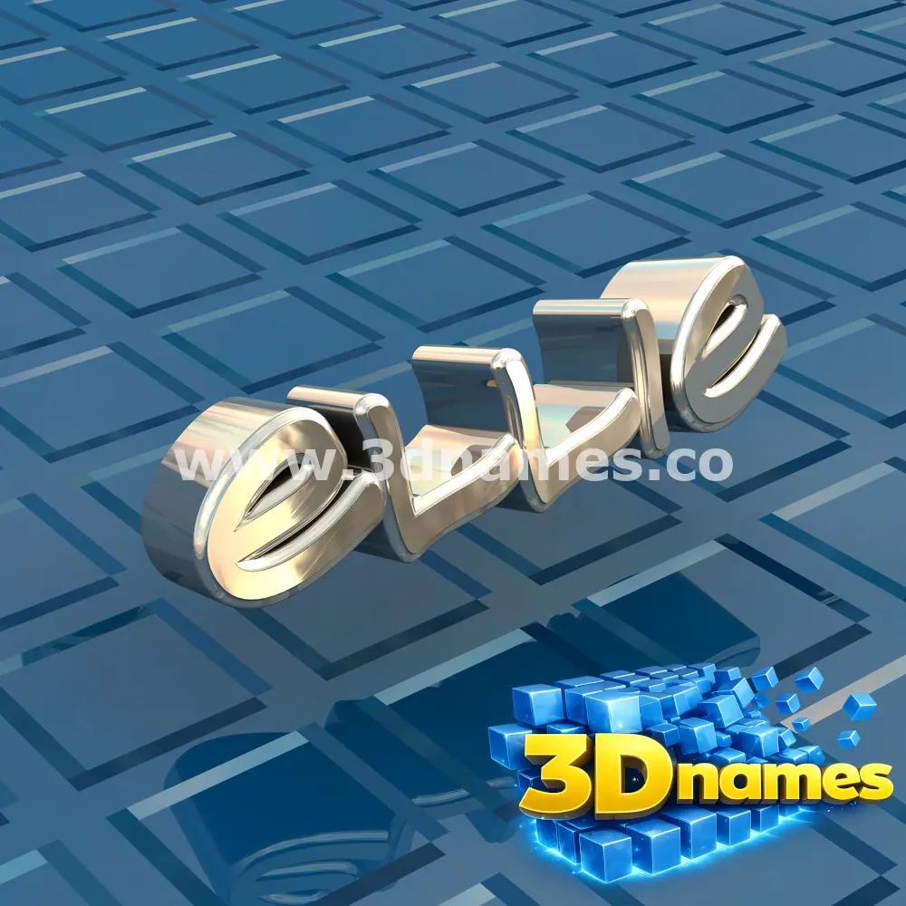 ellie in Blue Bling style - 3D name wallpaper