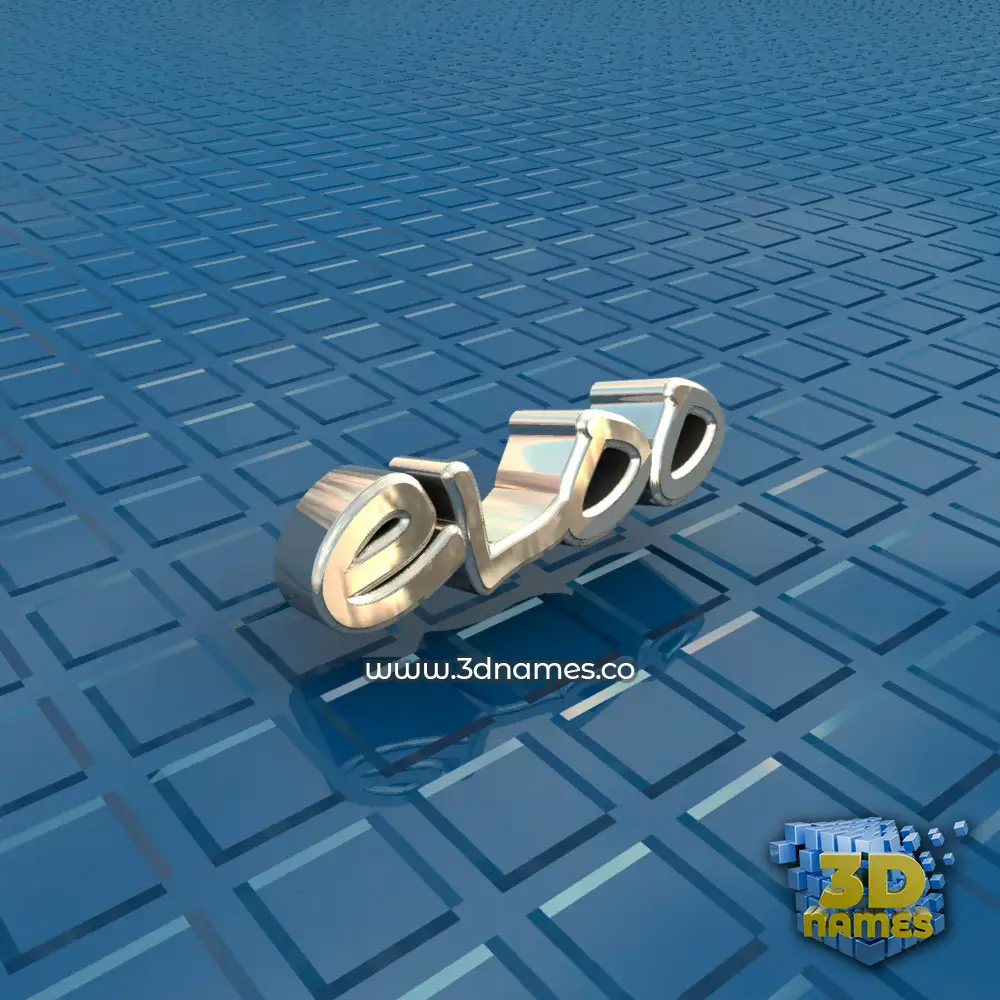 eloo in Blue Bling style - 3D name wallpaper