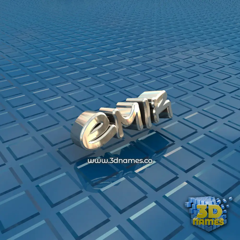 emir in Blue Bling style - 3D name wallpaper