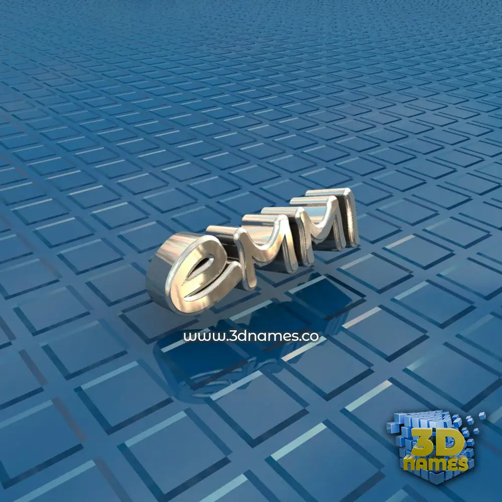 emmi in Blue Bling style - 3D name wallpaper