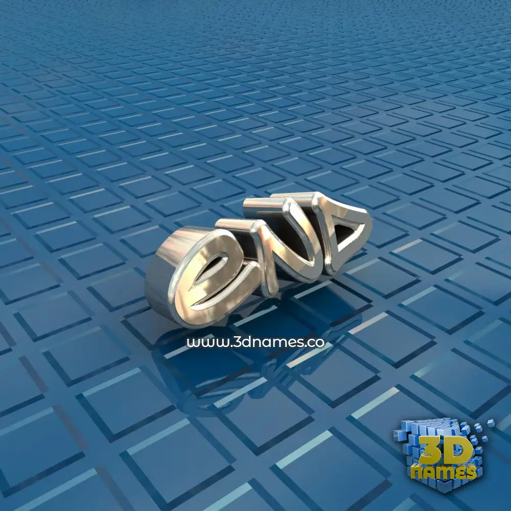 end in Blue Bling style - 3D name wallpaper