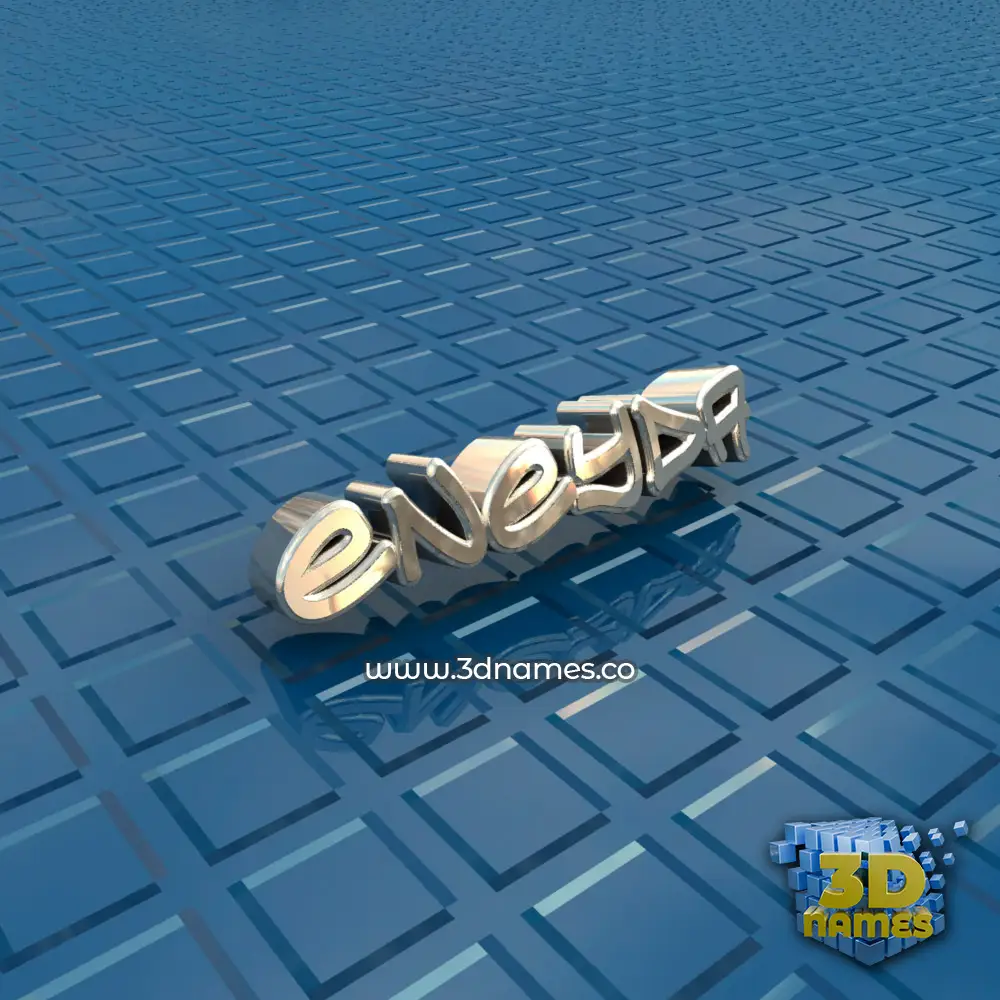 eneyda in Blue Bling style - 3D name wallpaper