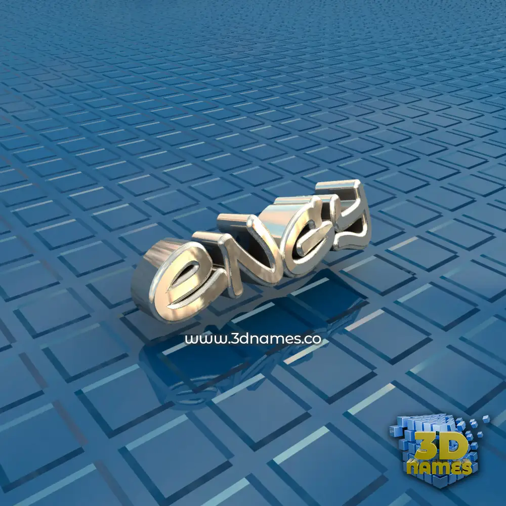 engy in Blue Bling style - 3D name wallpaper