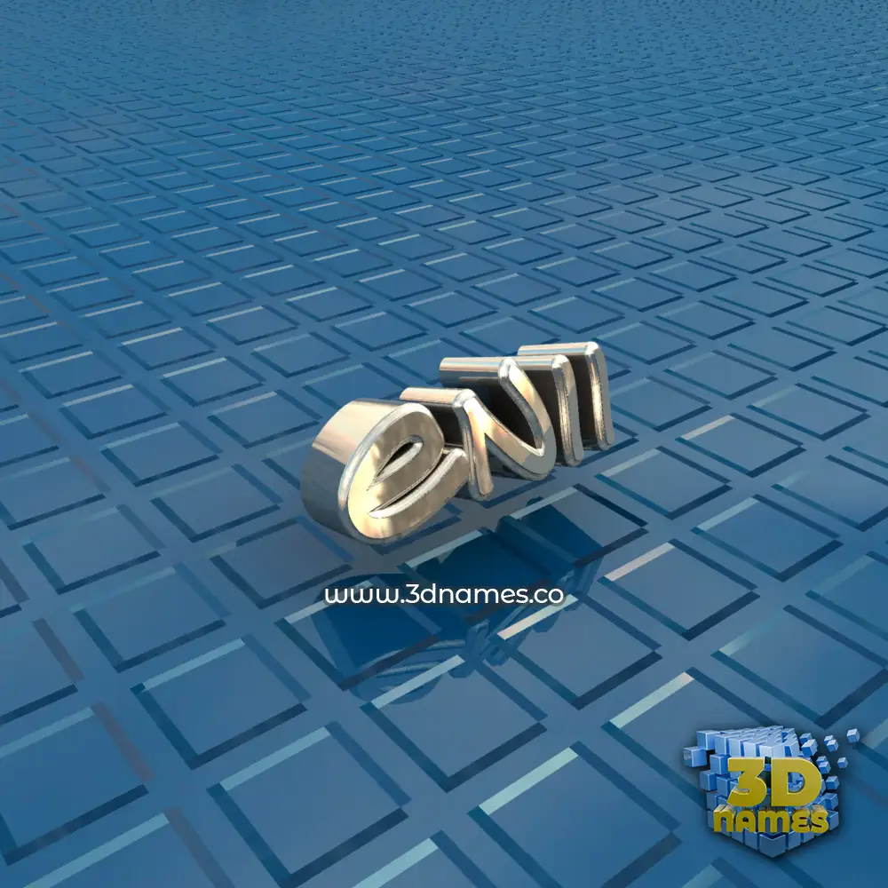 enii in Blue Bling style - 3D name wallpaper