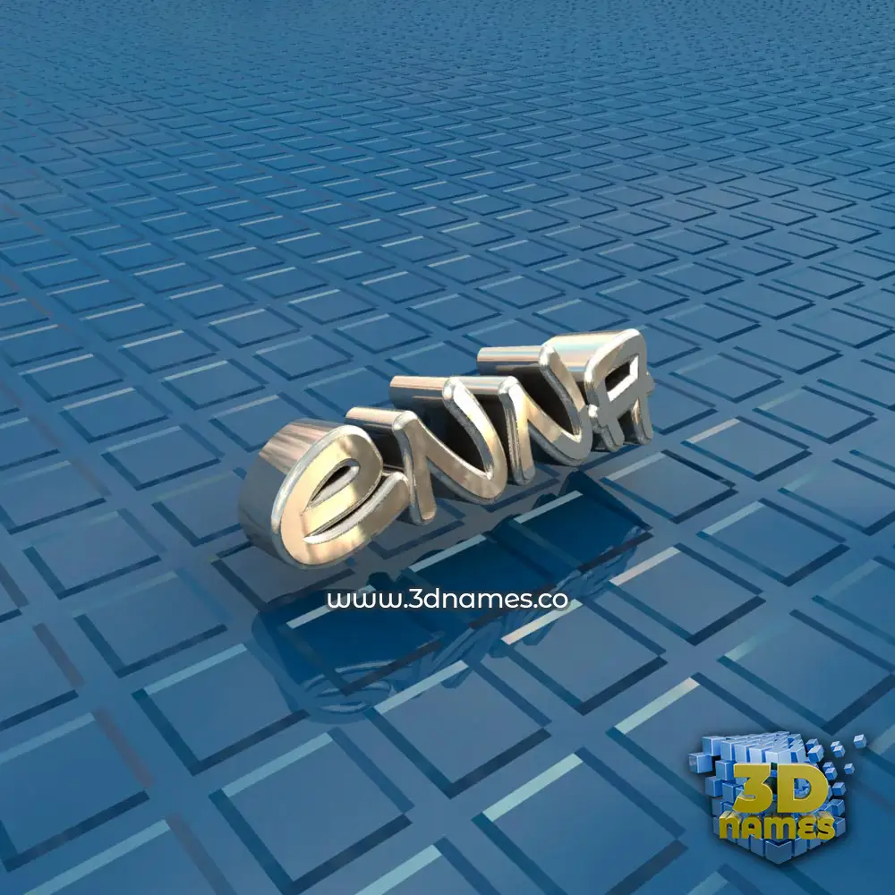 enna in Blue Bling style - 3D name wallpaper