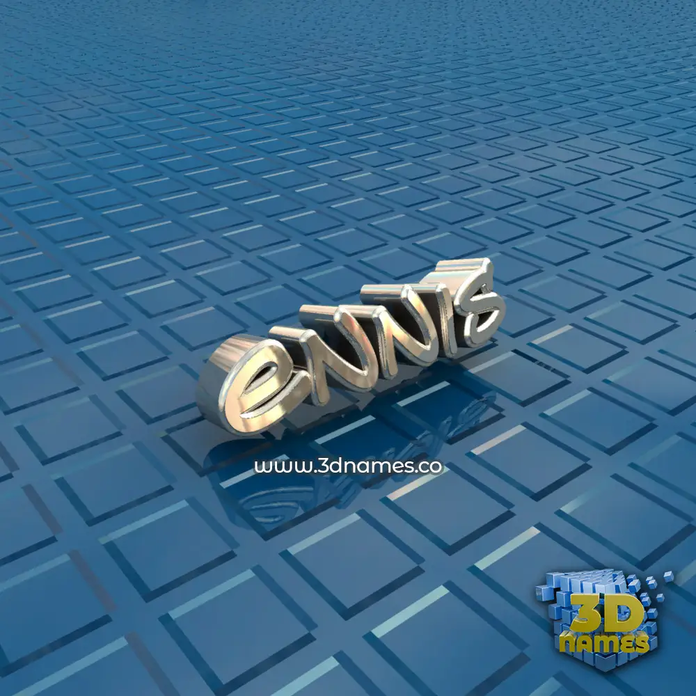 ennis in Blue Bling style - 3D name wallpaper