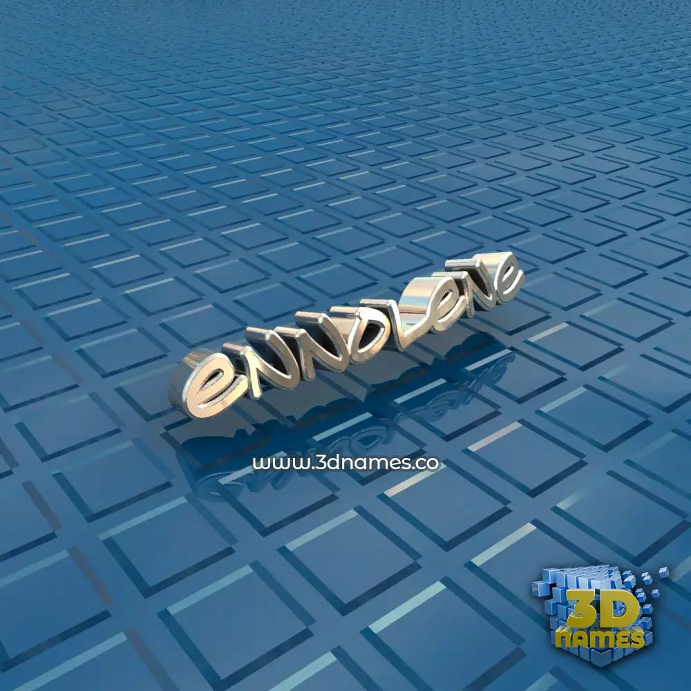 ennolene in Blue Bling style - 3D name wallpaper