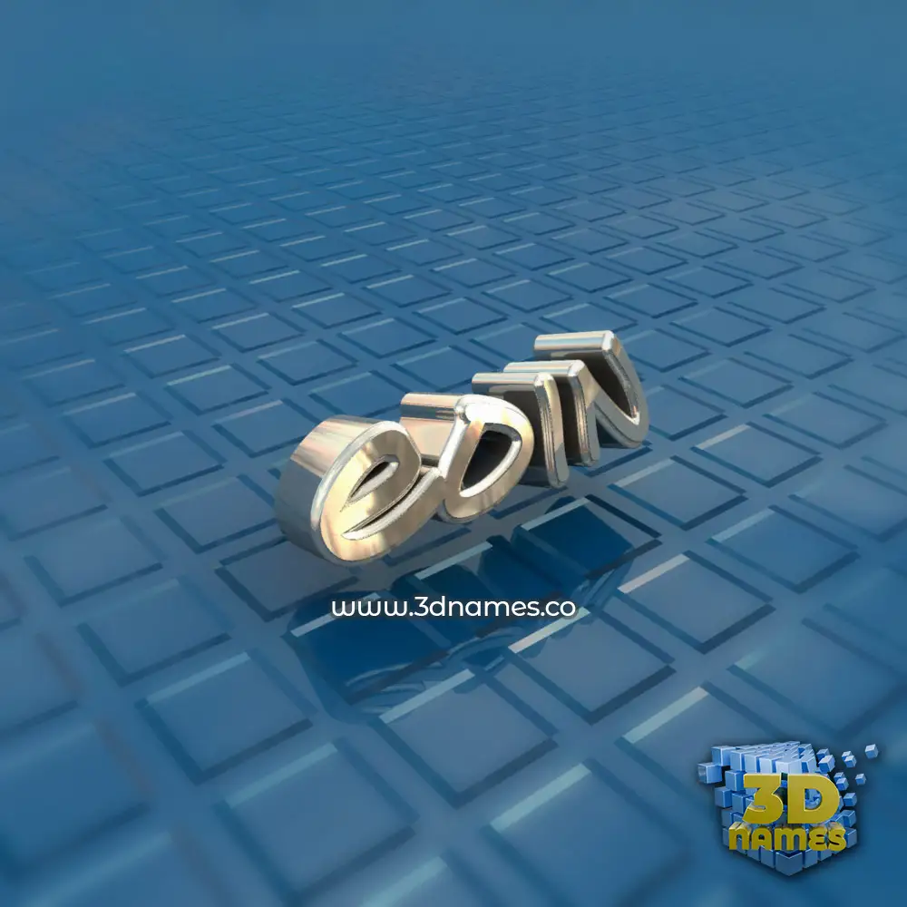 eoin in Blue Bling style - 3D name wallpaper