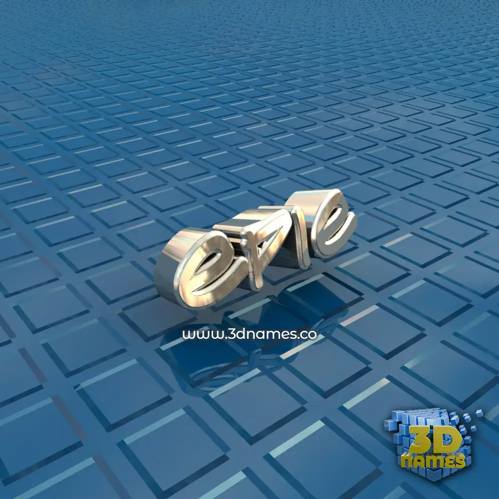epie in Blue Bling style - 3D name wallpaper