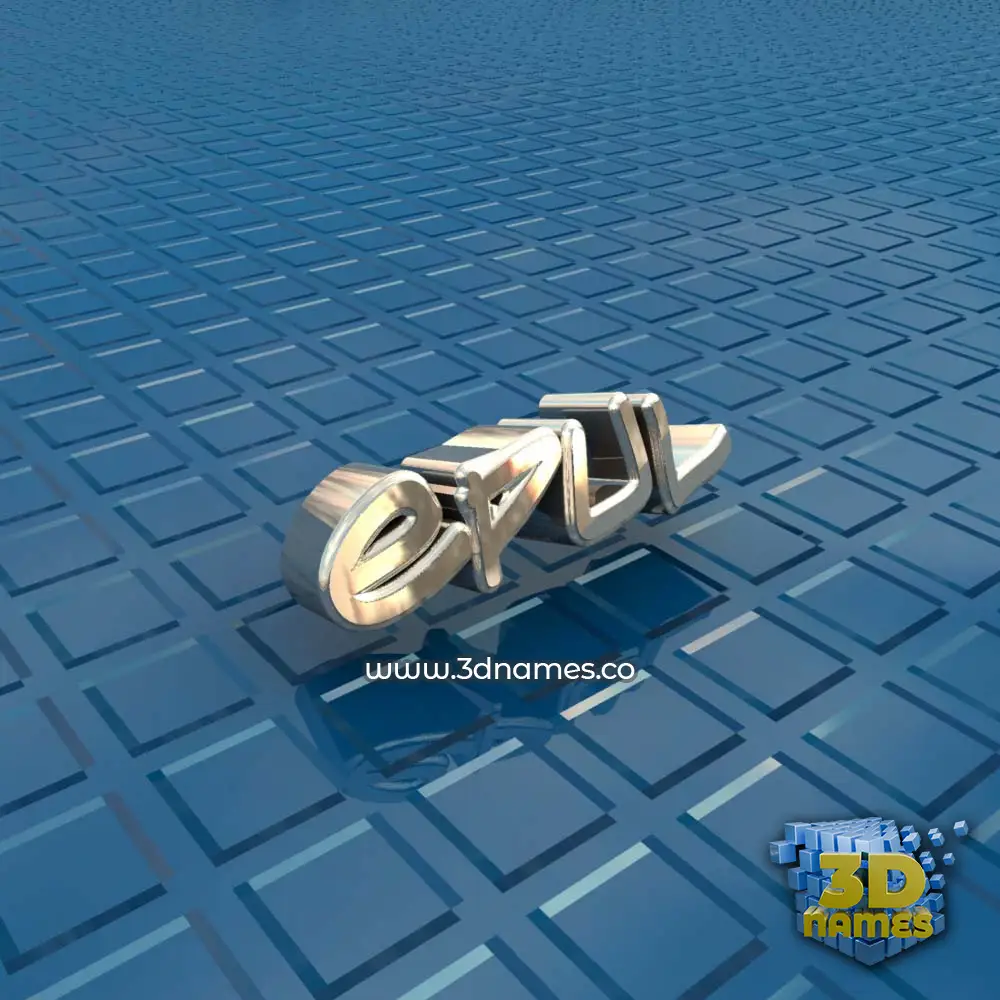 epul in Blue Bling style - 3D name wallpaper