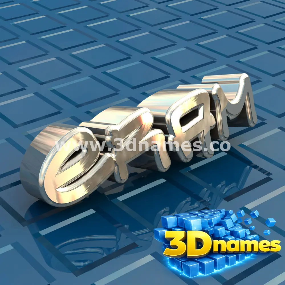 eram in Blue Bling style - 3D name wallpaper