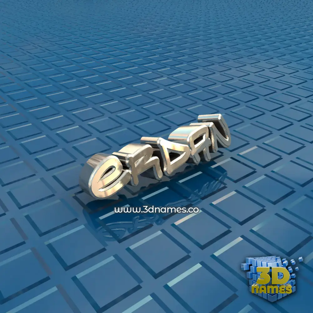 erdan in Blue Bling style - 3D name wallpaper