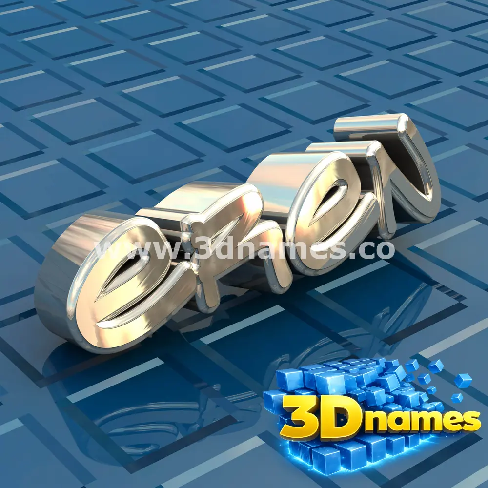 eren in Blue Bling style - 3D name wallpaper