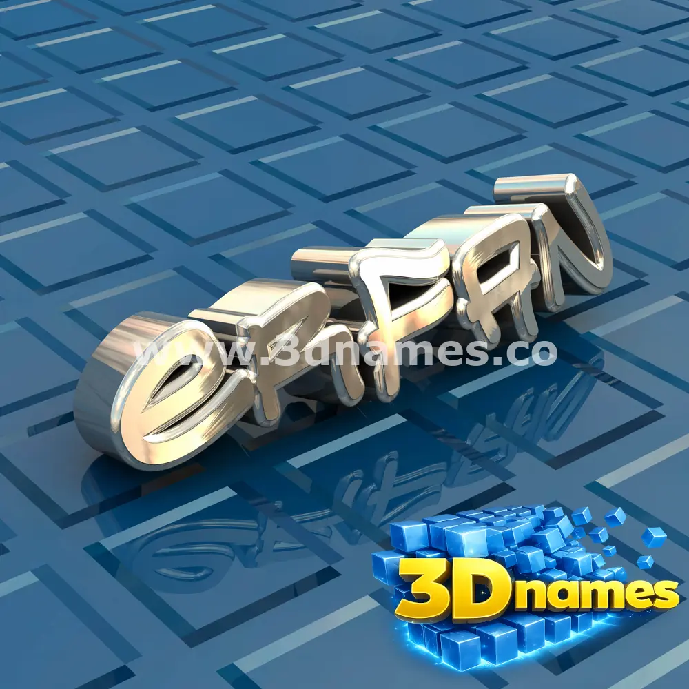 erfan in Blue Bling style - 3D name wallpaper