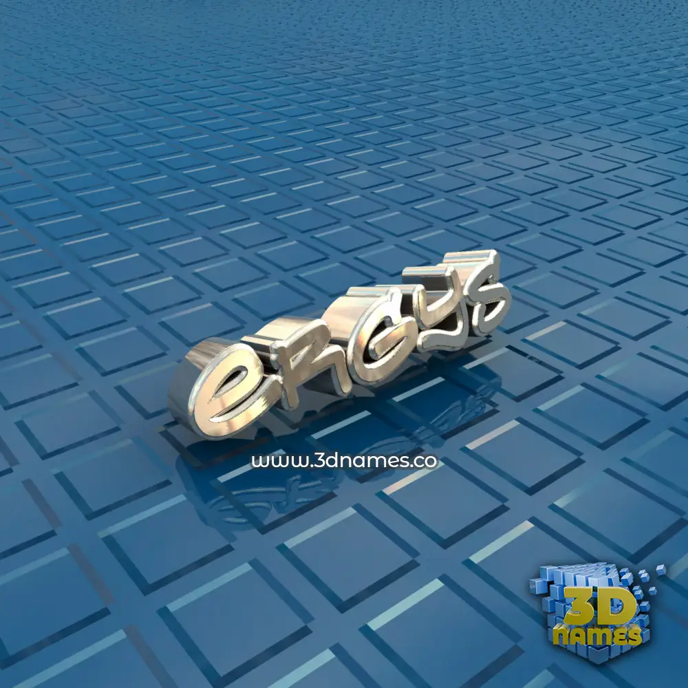 ergys in Blue Bling style - 3D name wallpaper