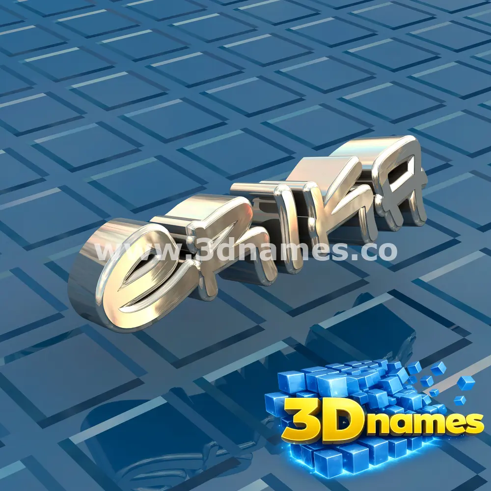 erika in Blue Bling style - 3D name wallpaper