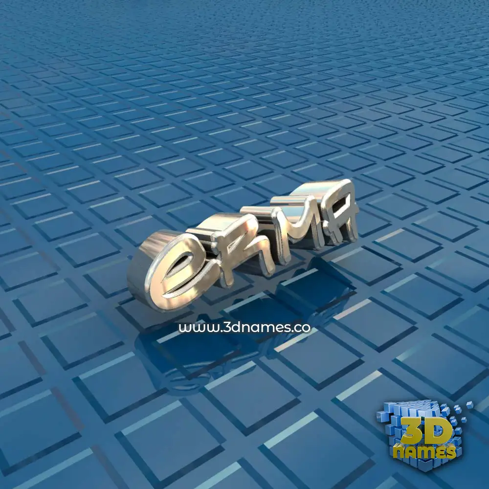 erma in Blue Bling style - 3D name wallpaper