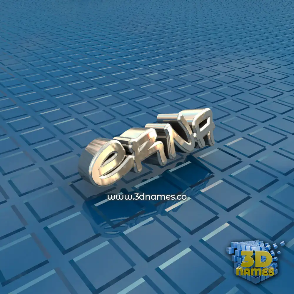 erna in Blue Bling style - 3D name wallpaper