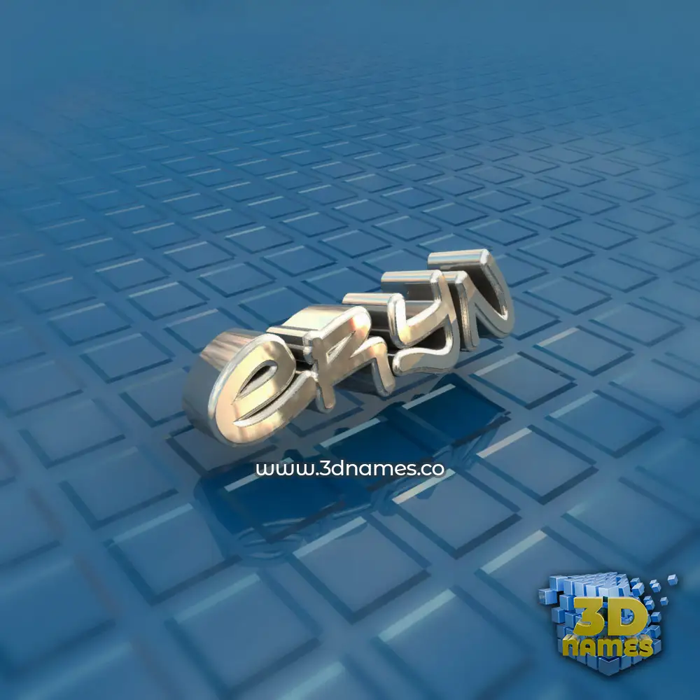 eryn in Blue Bling style - 3D name wallpaper