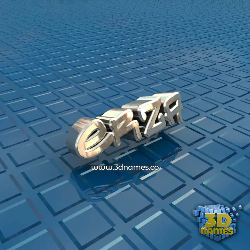 erza in Blue Bling style - 3D name wallpaper