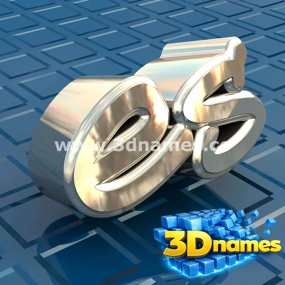 es in Blue Bling style - 3D name wallpaper