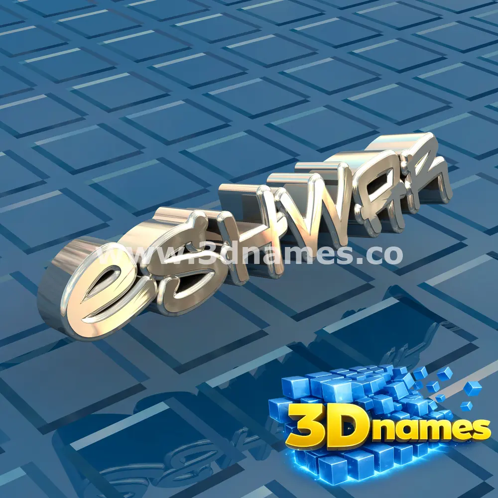 eshwar in Blue Bling style - 3D name wallpaper