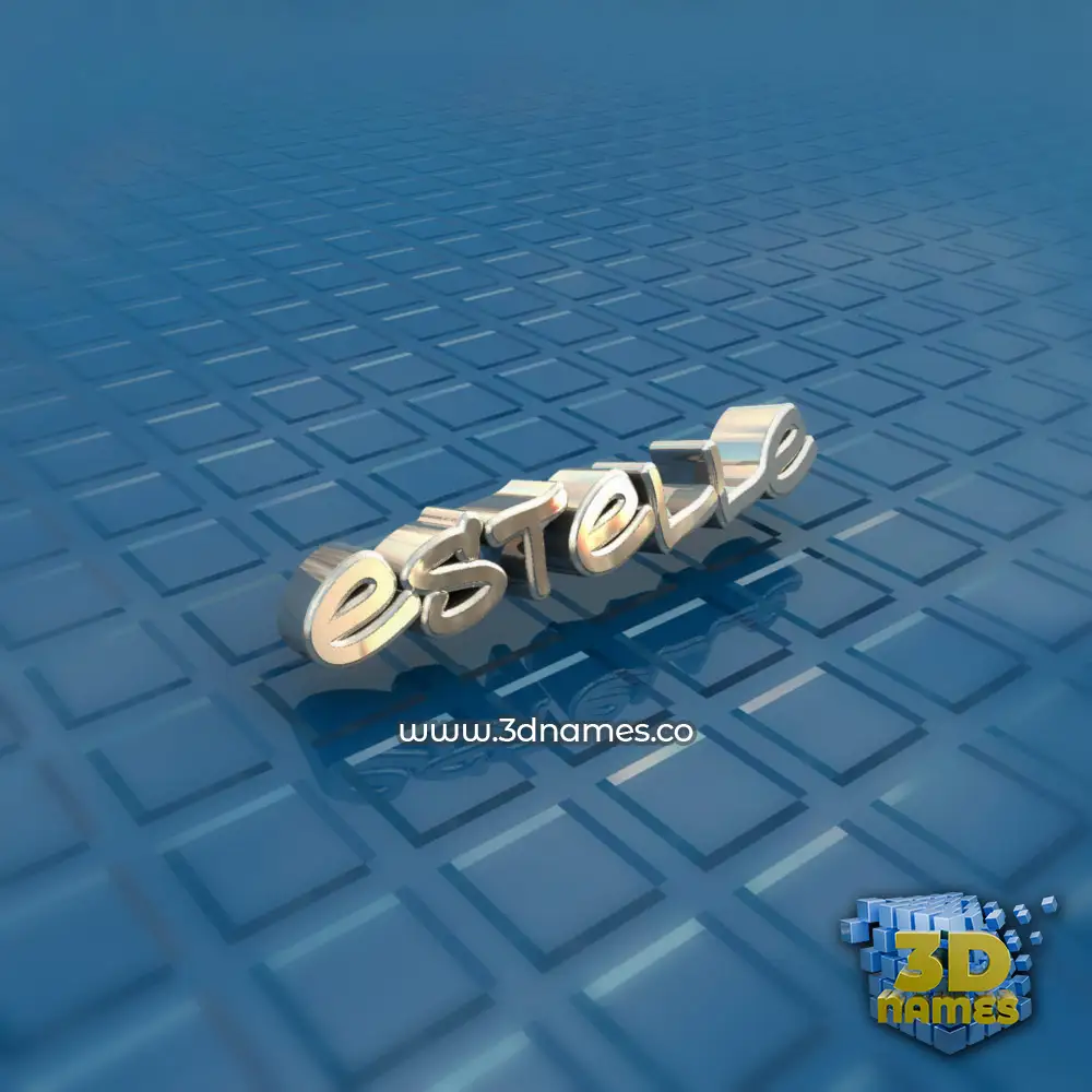 estelle in Blue Bling style - 3D name wallpaper