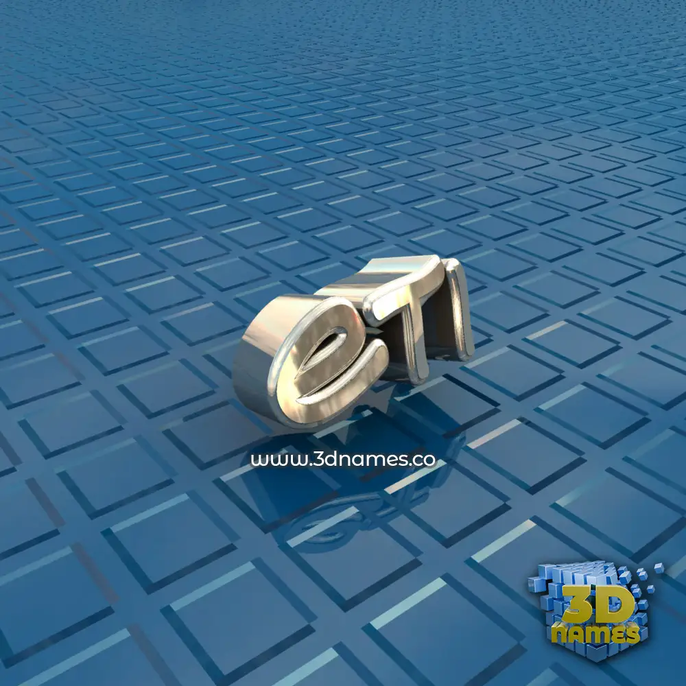 eti in Blue Bling style - 3D name wallpaper