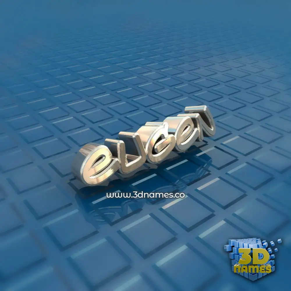 eugen in Blue Bling style - 3D name wallpaper