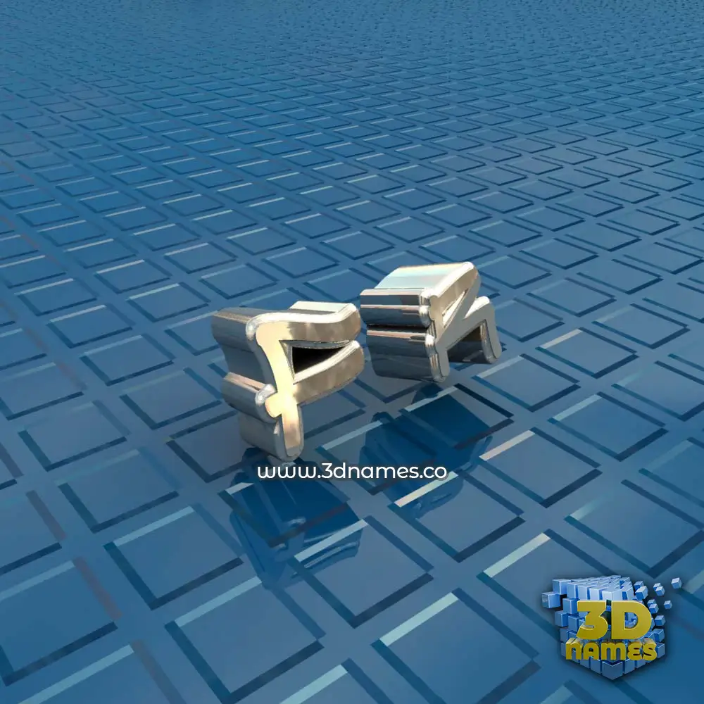 f r in Blue Bling style - 3D name wallpaper